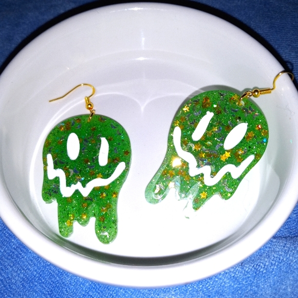Jewelry Drippy Trippy Smiley Face Earrings Poshmark